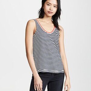 Splendid x Gray Malin Seaside navy stripe tank XS